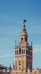 Fototapeta na wymiar La Giralda Tower, Seville, Andalucia, Spain