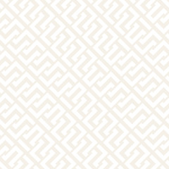 Interlacing Lines Subtle Lattice. Ethnic Monochrome Texture. Vector Seamless Black and White Pattern.