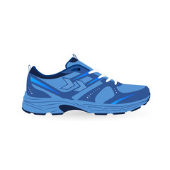 comfortable sneaker for training on colored background