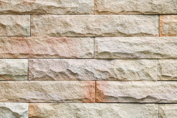 Sandstone brick wall texture  background pattern and color