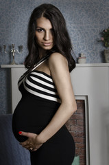 Young pregnant woman