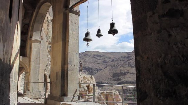 Bells in Vardzia Cave Monastery