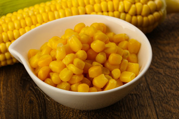 Sweet canned corn