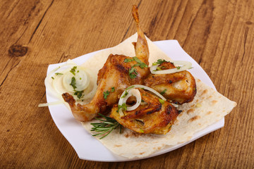 Grilled quail