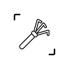 Icon Garden Rake Agricultural Tool ,  Illustration