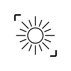 Sun icon  illustration