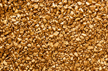 Granulated coffee. Texture.