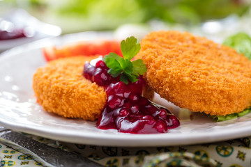 Gebackenes Camembert