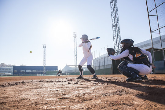 Batter ready to hit the ball during a baseball game