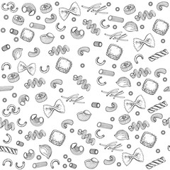 seamless pattern pasta