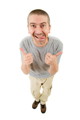thumb up man