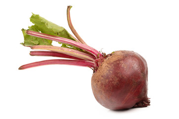 Beets on a white background