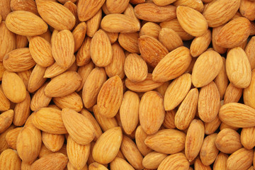Almonds background