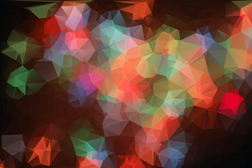Obraz premium Abstract colorful mosaic pattern of geometric shapes in vector. Creative technologies background.
