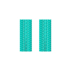 Color tire track