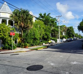 Naklejka premium Häuser in Key West in Florida