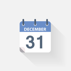 31 december calendar icon