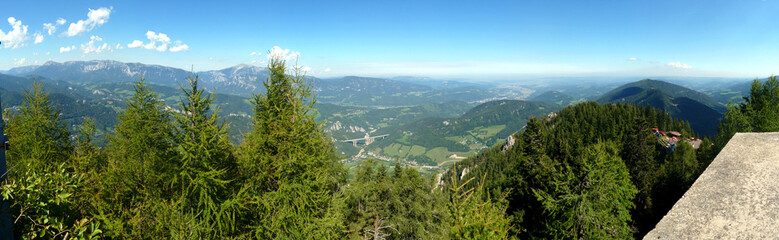 Fototapeta na wymiar Semmering Sonnwendstein Panorama