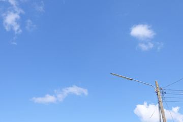 Obraz premium Cloud and clear sky.