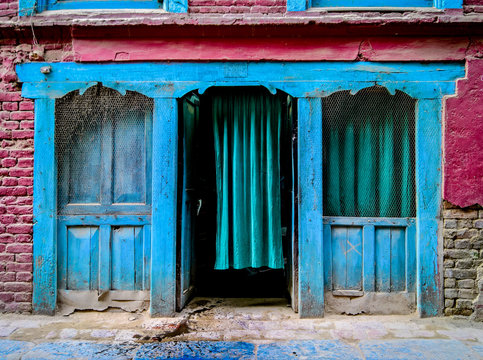 Colorful Door and Frame