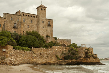 Fototapeta na wymiar Castle of Tamarit, Tarragona, Costa Daurada, Catalonia, Spain.
