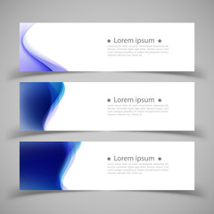 Set of banner templates.  Modern abstract Vector Illustration de