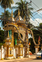 Temple In Vientiane, Laos