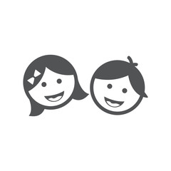 Kids smile icon