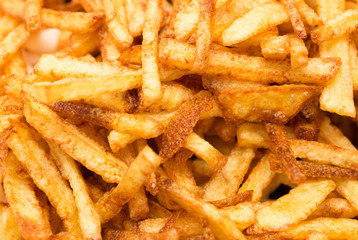 cooking potato fries in oil