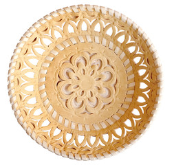 elm casket isolated on white