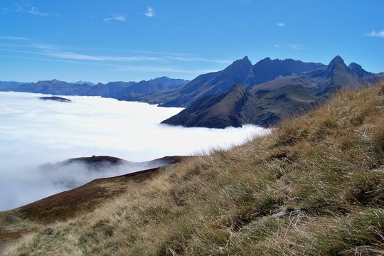 mer de nuage au col d'aubisque