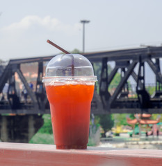 Lemon tea is a refreshing drink.