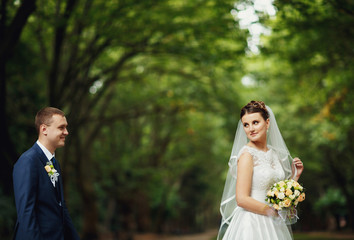 young groom have a good time with his beloved