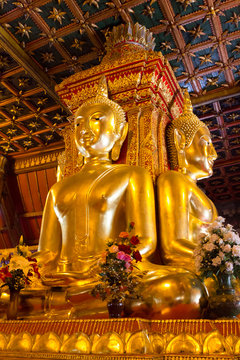 Thai north buddha style at nan thailand