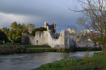 Dark Skies Over Desmond Castle in Ireland