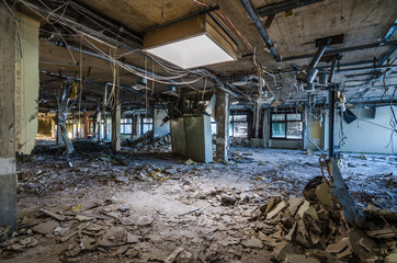 stockwerk in verlassenen krankenhaus