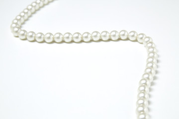 White pearl necklace