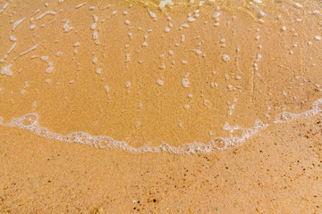 ocean wave on sand
