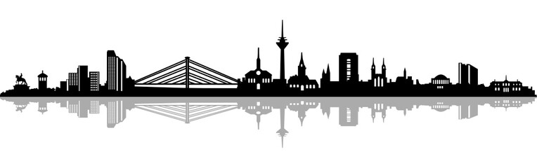 Fototapeta premium Skyline Düsseldorf