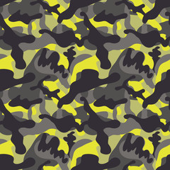 Abstract camouflage texture. Seamless pattern in vector. Urban wallpaper.