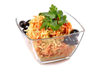 Salad of carrots and radish