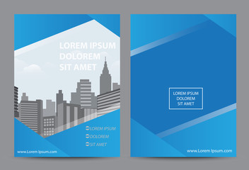 Vector brochure, flyer, magazine cover & poster template.