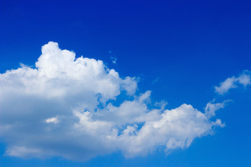 look up clouds and blue sky