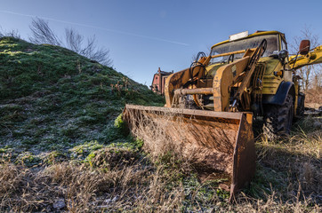 verwachsener bagger