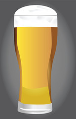 Beer glass vector
