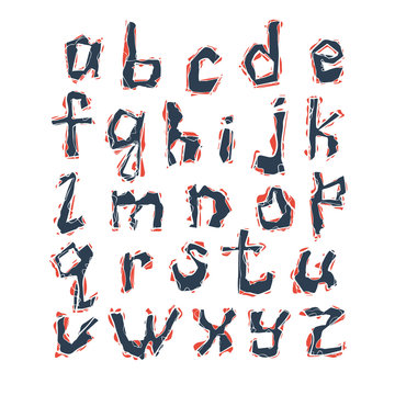 alphabet.  vector set of latin letters