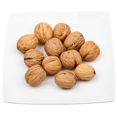 Plate of walnuts