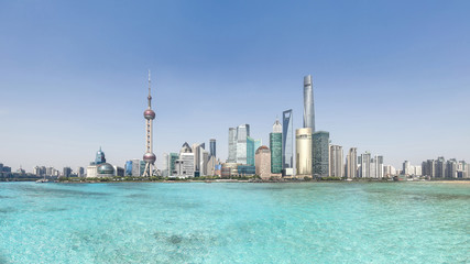 Shanghai city skyline and cityscape