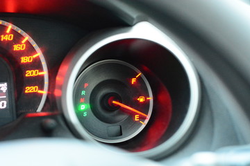 Naklejka premium The fuel is low