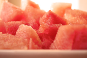 Juicy red watermelon